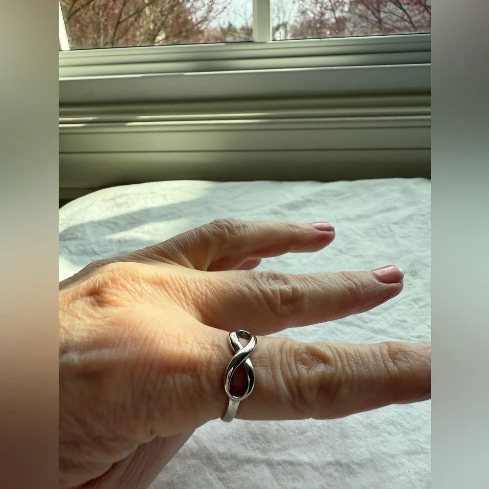 Sterling Silver Size 8 Infinity‎ Ring